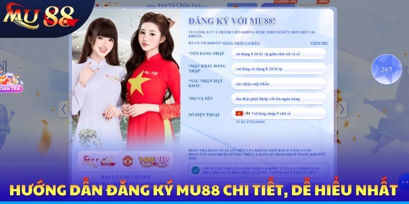 Hướng dẫn đăng ký MU88 chi tiết, dễ hiểu nhất